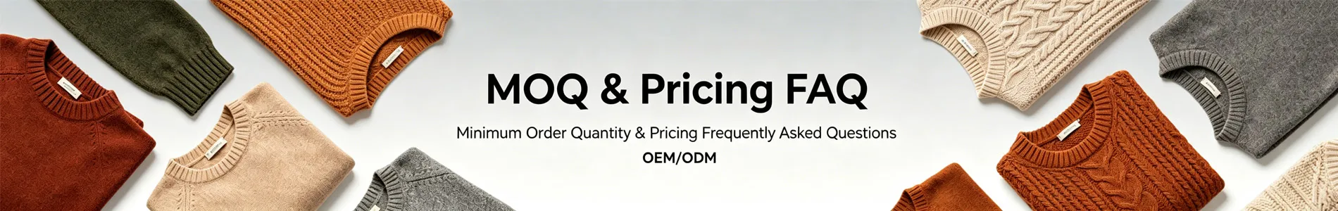MOQ & Pricing FAQ Manufacturer